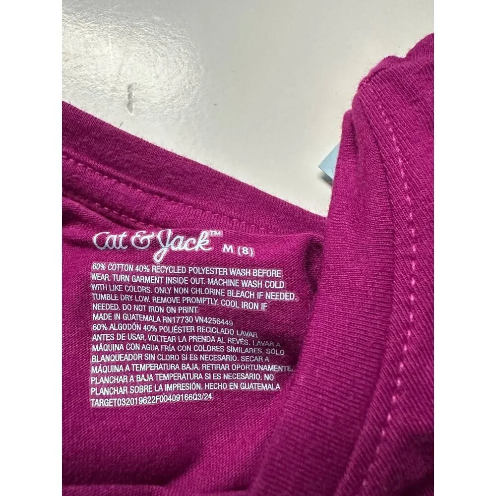 Cat & Jack Girls Graphic Long Sleeve and Leggings Set size M (8) NWT